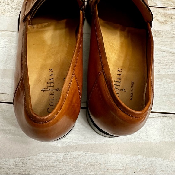 Cole Haan X Air Mens Giovanni Penny Loafer Leather Shoes Sz 9.5 Brown Classic - Picture 12 of 12